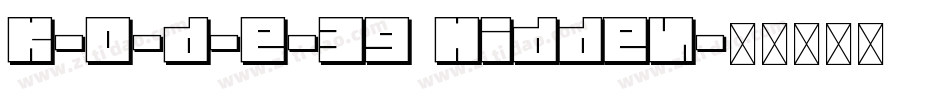 K-o-d-e-39 Hidden字体转换
